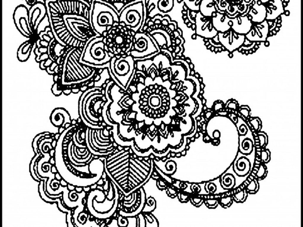 1024x768 Nice Designs To Color For Adults Coloring For Beatiful Adult