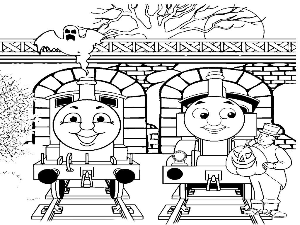 1024x768 Thomas The Tank Engine Coloring Pages To Download Percy Train