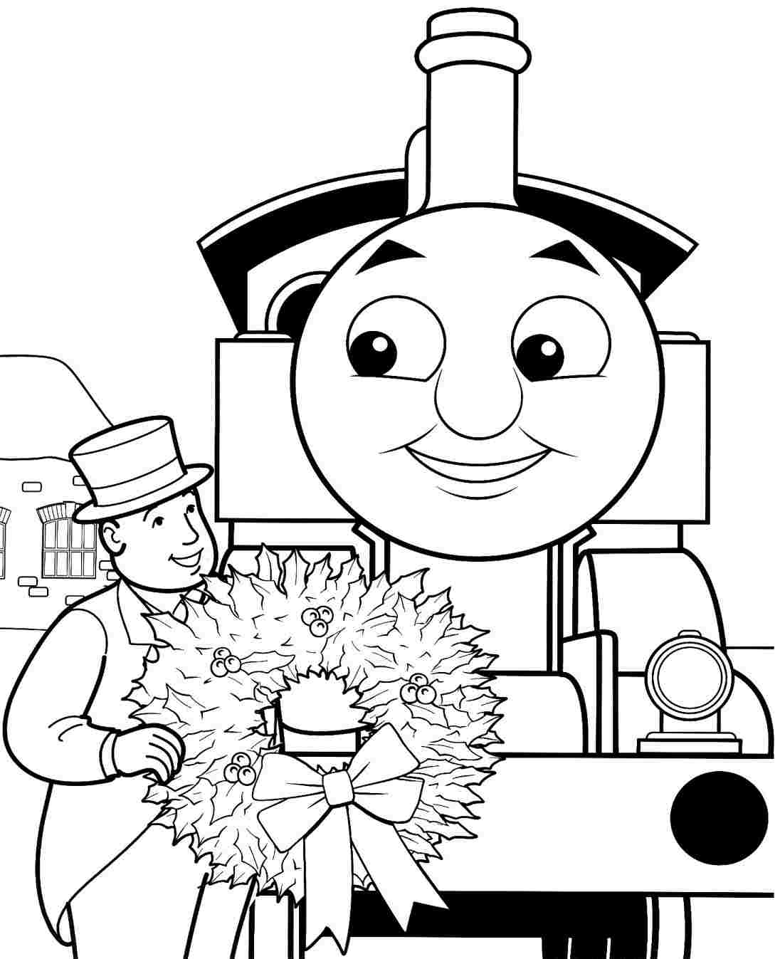 1096x1347 Best Christmas Thomas The Train Coloring Pages Free Printable