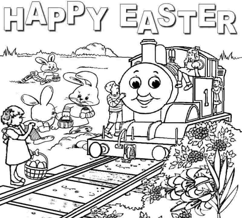800x720 Thomas The Train Easter Coloring Pages Az Coloring Pages Easter