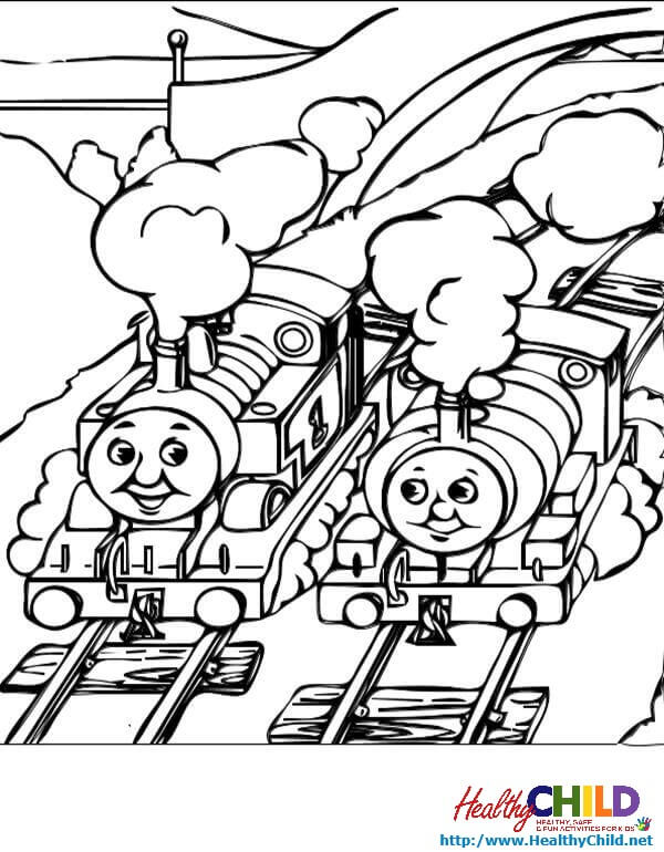 600x770 Thomas The Tank Engine Train Coloring Sheets