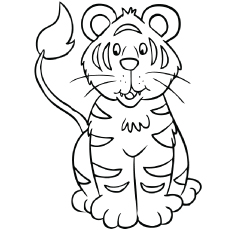 230x230 Top Free Printable Tiger Coloring Pages Online