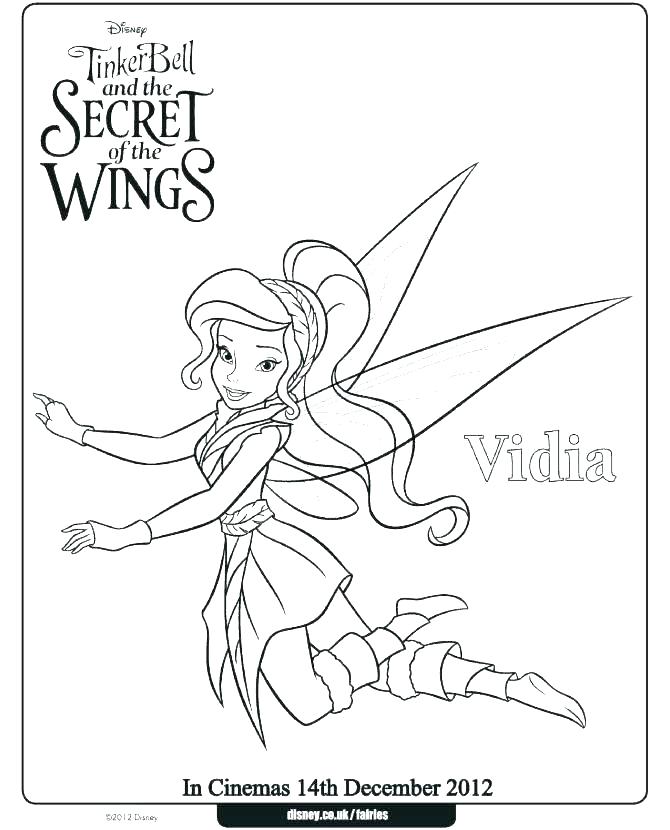 670x830 Printable Tinkerbell Coloring Pages