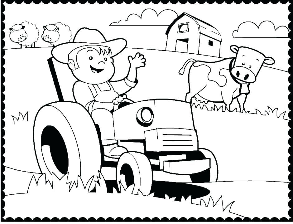 940x718 Free Tractor Coloring Pages Tractor Coloring Page Elegant Tractor