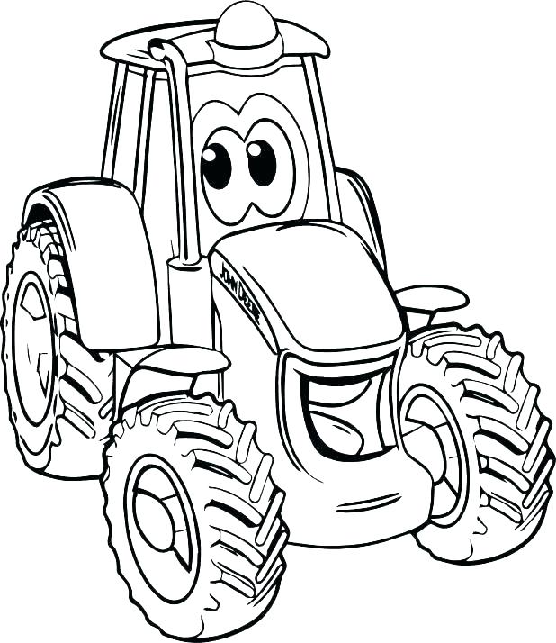 618x714 Tractor Coloring Pages Coloring Tractor Coloring Page Pages