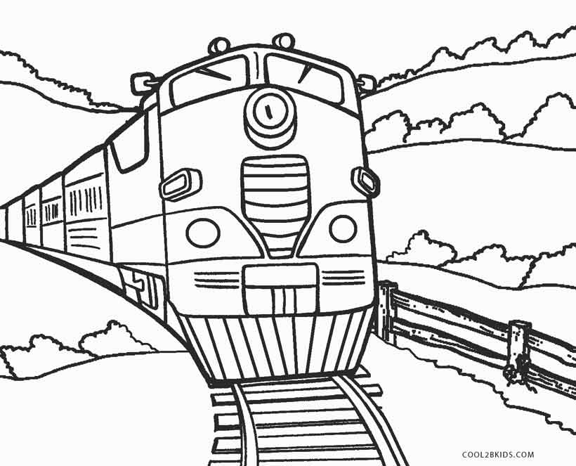 820x663 Free Printable Train Coloring Pages For Kids
