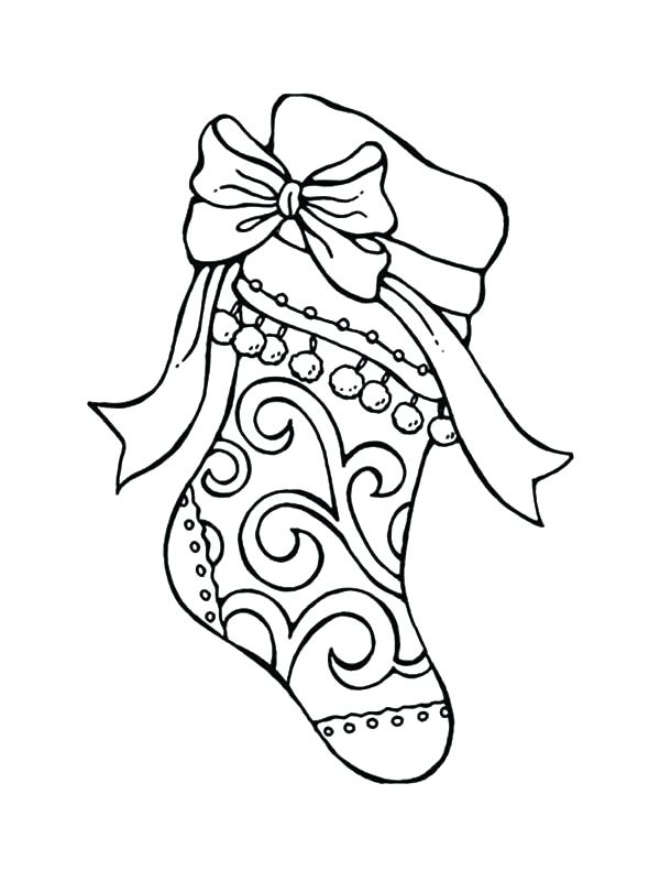 600x790 La Befana Coloring Page Tribal Decorated Stockings Coloring Pages