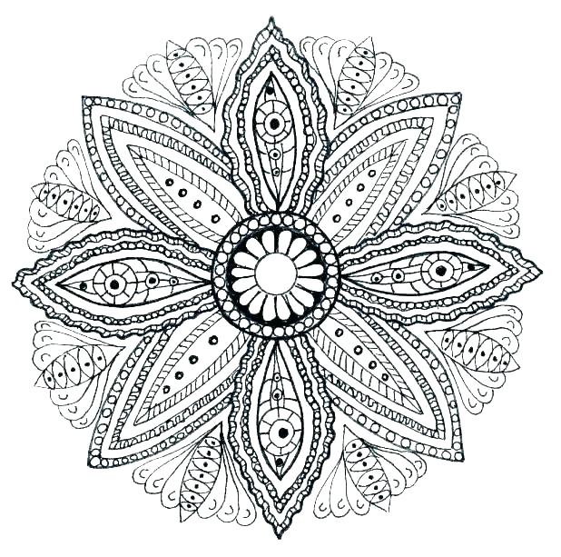 618x613 Tribal Coloring Pages Online Mandalas Coloring Pages Mandalas