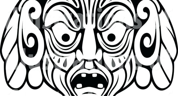 728x393 African Mask Coloring Pages Coloring Pages Masks Images