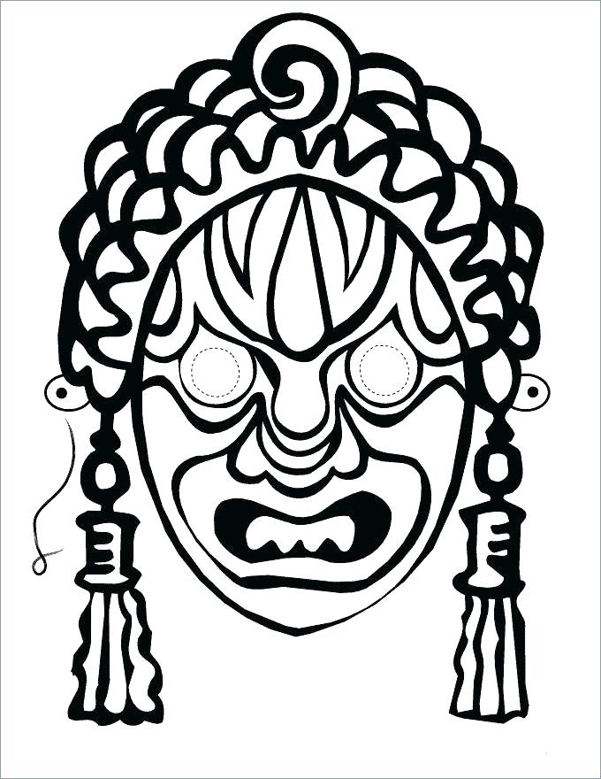 680x880 African Mask Coloring Pages Mask Coloring Pages Skillful Design