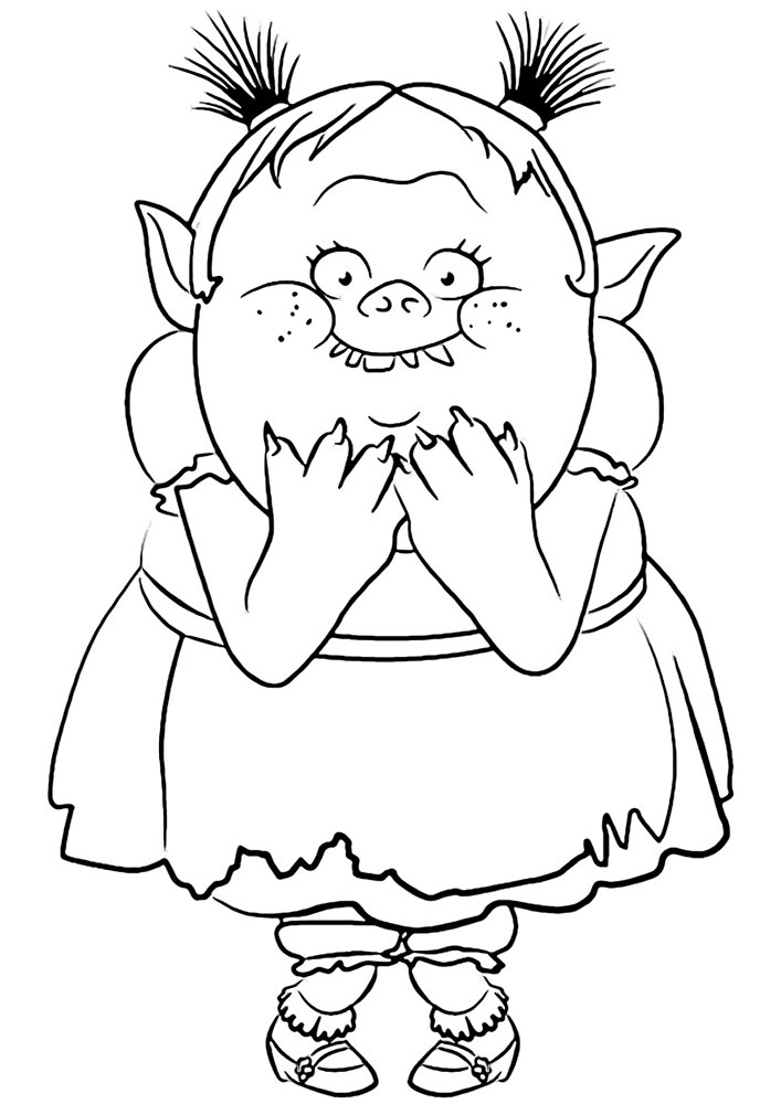 707x1000 Trolls Coloring Pages