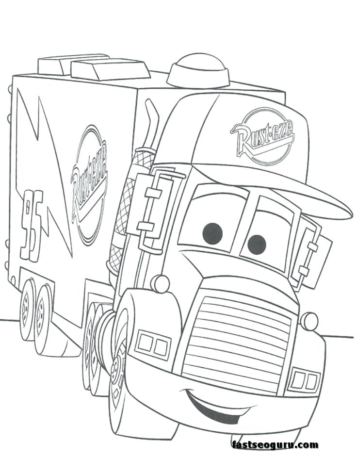 736x944 Mack Truck Coloring Pages Free For Kids Car Coloring Pages Mack