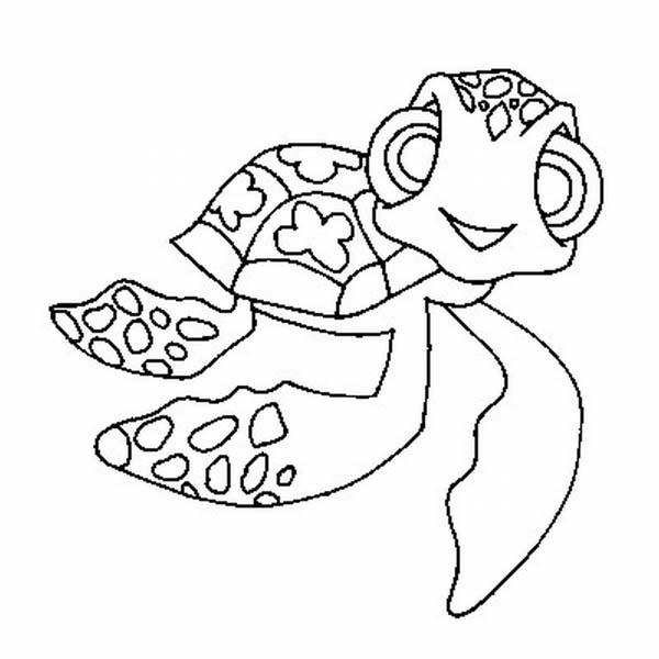 600x600 Mini Nemo Sea Turtle Free Coloring Page Mini Nemo Sea Turtle Free