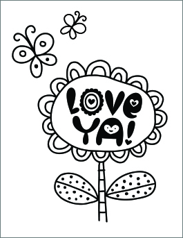 265x343 Free Printable Valentine's Day Coloring Pages Hallmark Ideas