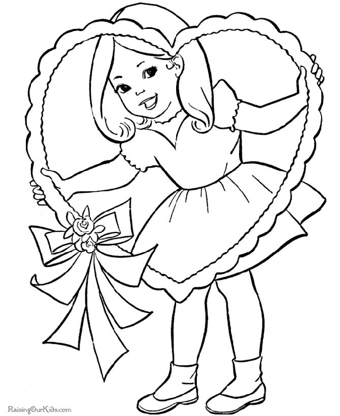 670x820 Free Valentine Coloring Pages
