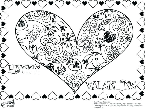 615x470 Valentine Coloring Page Coloring Pages Valentines Day Together