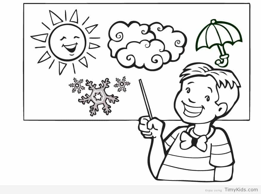 875x650 Weather Coloring Pages Weather Coloring Page Timykids Free