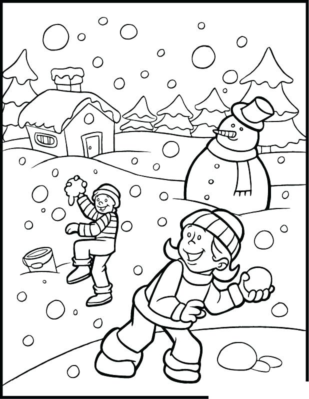 618x798 Winter Season Coloring Pages Winter Season Coloring Pages Winter