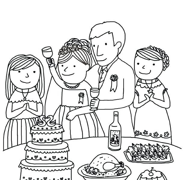 612x600 Wedding Coloring Book Pages Free Wedding Coloring Pages That Are