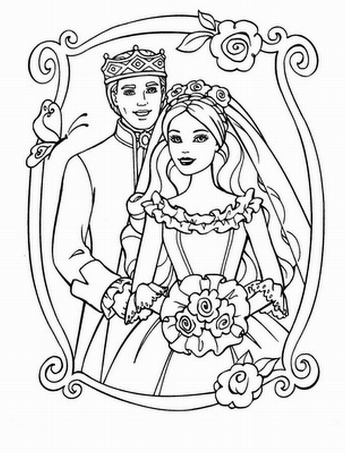 705x924 Printable Free Wedding Coloring Pages To Print