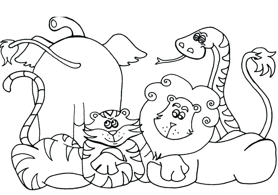 970x682 Lovely Wild Animal Coloring Pages Or Animal Coloring Pages Free