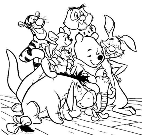 600x572 Free Coloring Pages Winnie The Pooh Best Free Printable Coloring