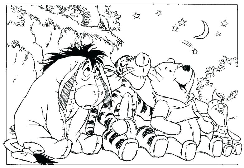 783x540 Winnie The Pooh Coloring Sheets