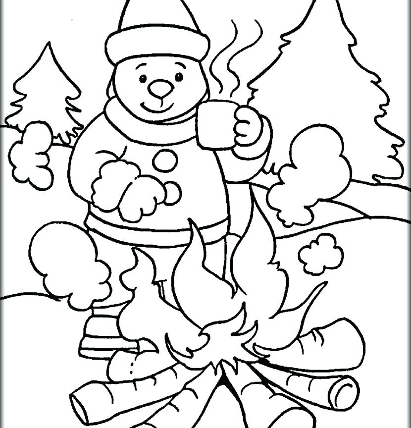 830x864 Winter Coloring Page Printable Winter Holiday Coloring Pages