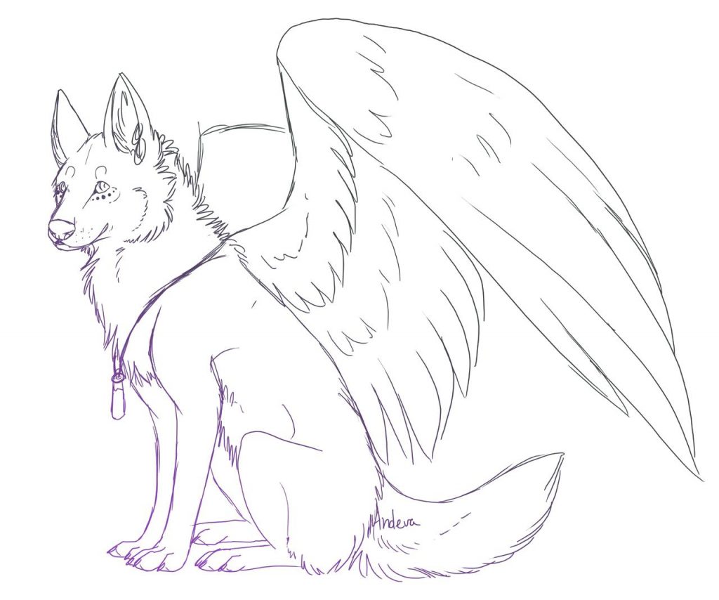 1024x854 Coloring Pages Wolf Coloring Pages Drawn Howling Wing Page