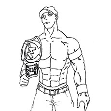 230x230 Top Free Printable John Cena Coloring Pages Online