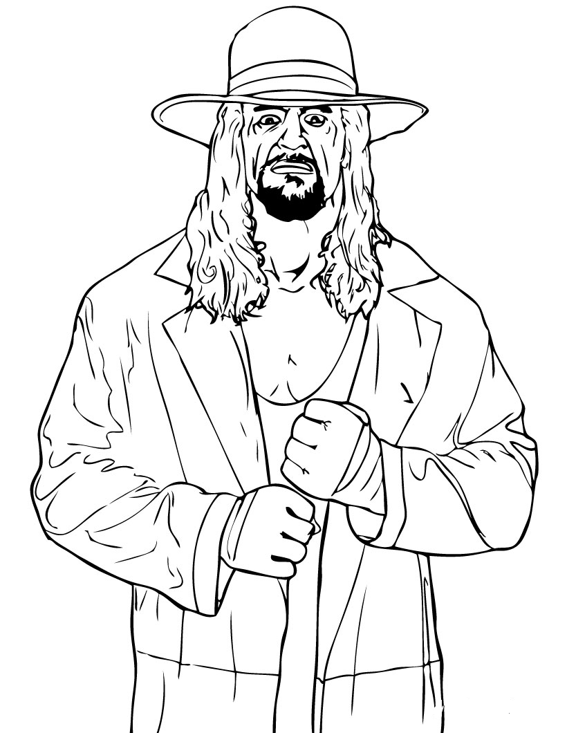 820x1060 Wwe Coloring Pages