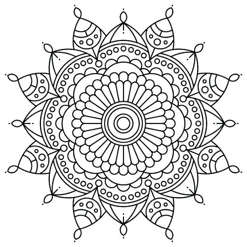 500x500 Zentangle Coloring Pages Free
