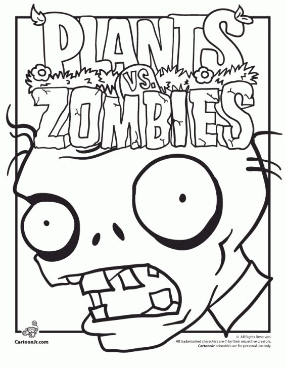 564x730 Free Printable Plants Vs Zombies Coloring Page Fun Coloring