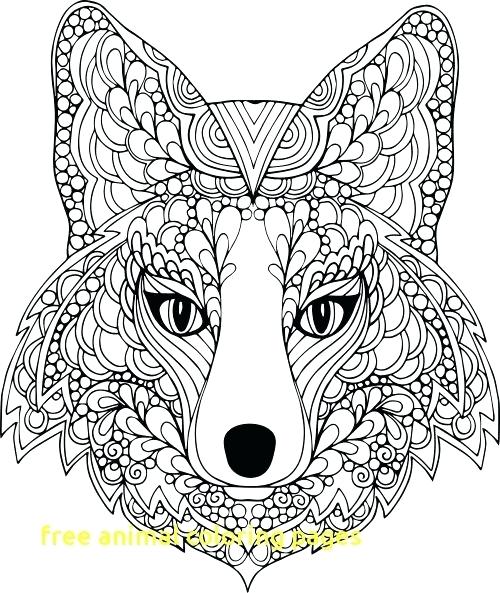 500x593 Free Animal Coloring Pages Free Animal Coloring Pages With Best