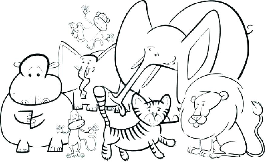 878x542 Free Zoo Animal Coloring Sheets Pioneering Zoo Animal Coloring