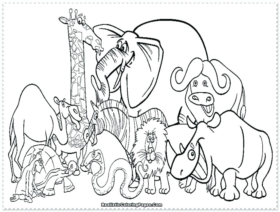 970x737 Zoo Animals Coloring Page Free Printable Pages Printable Zoo
