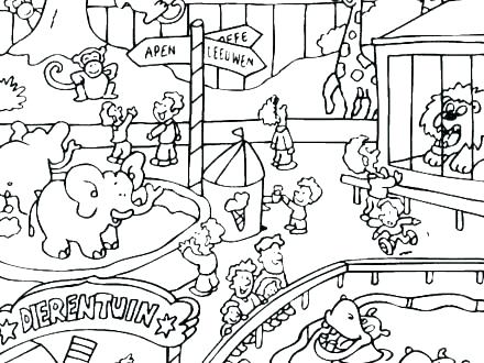440x330 Zoo Coloring Pages Inspirational Zoo Animal Coloring Pages Page