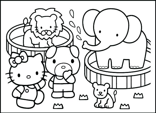 615x446 Coloring Pages Of Zoo Animals Zoo Coloring Page Visiting The Zoo