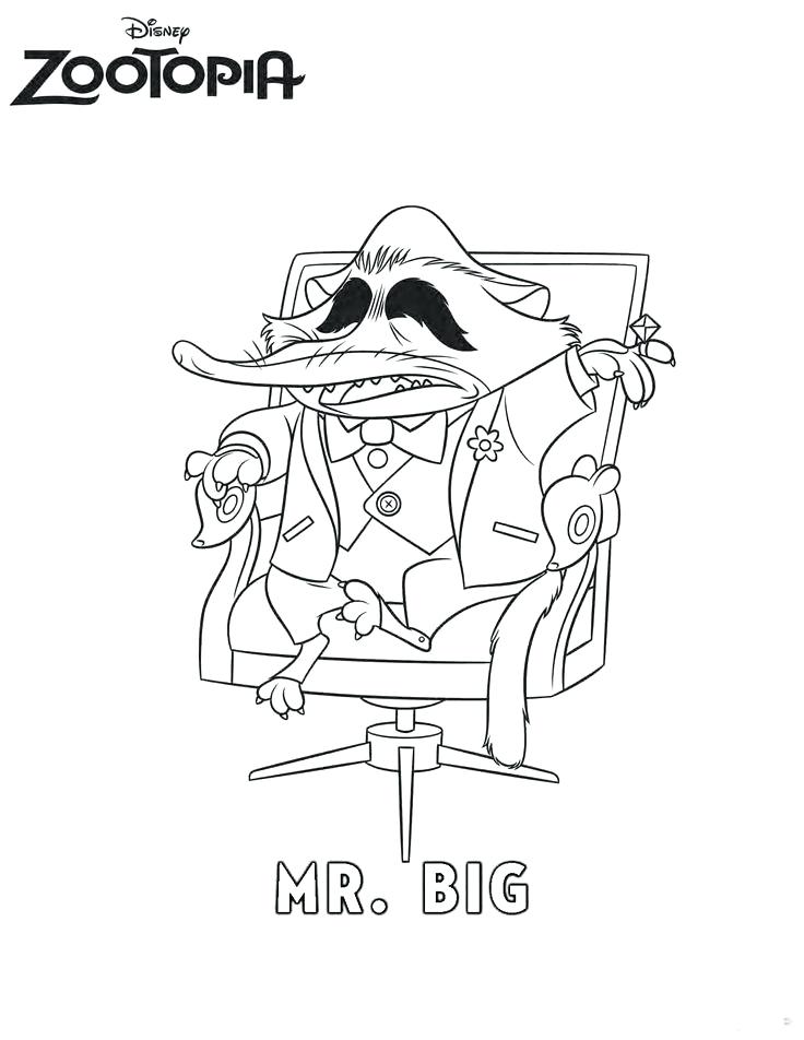 736x952 Zootopia Colouring Pages To Print Coloring Pages Zootopia Coloring