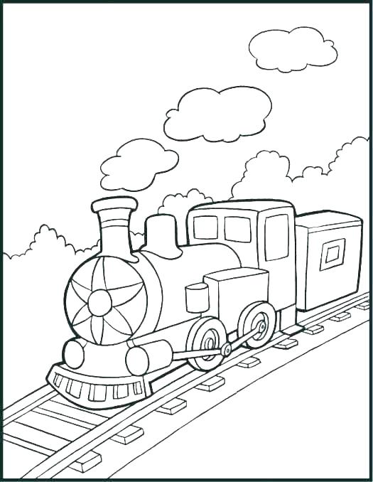 525x678 Coloring Page Train Long Steam Train Coloring Page Coloring Page