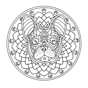 370x370 Just Dogs Mandalas, Mandala