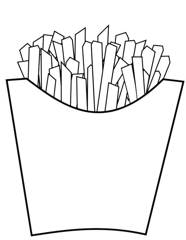 600x776 Junk Food Coloring Pages French Junk Food Colouring Sheets