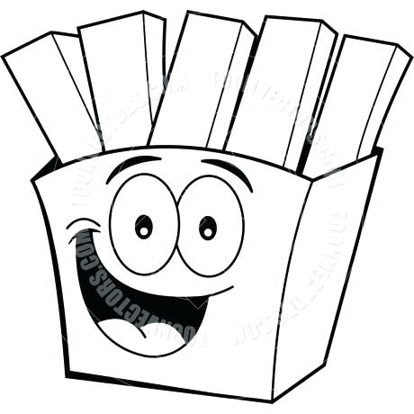 460x460 French Fries Coloring Page Astonishing French Fries Coloring Page