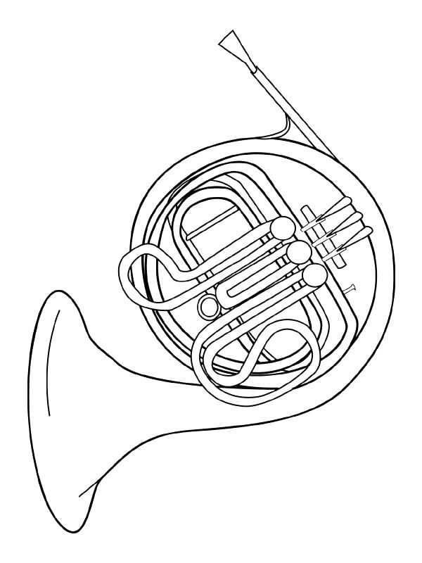 600x800 Coloring Page Musical Instruments
