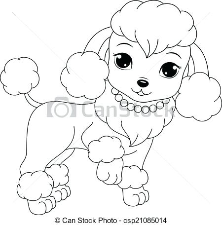 450x456 Poodle Coloring Page Poodle Coloring Pages Free