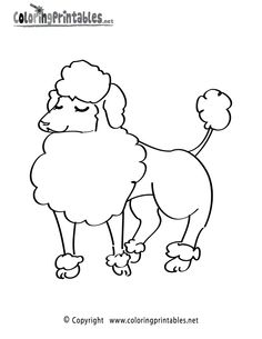 236x305 Printable Poodle Coloring Page Free Pdf Download