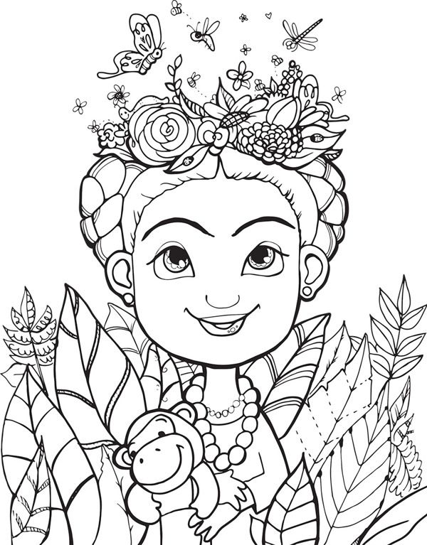 600x767 Coloring Page Inspired