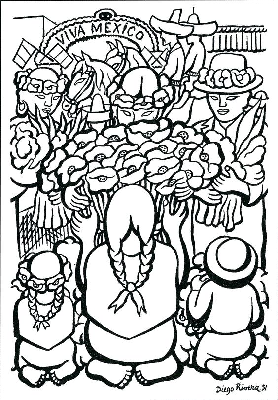 564x811 Frida Kahlo Coloring Pages Coloring Pages Roots A Coloring