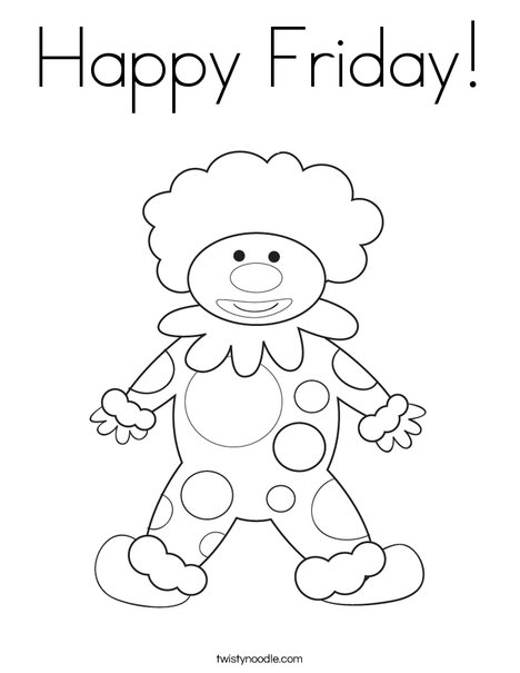 468x605 Happy Friday Coloring Page
