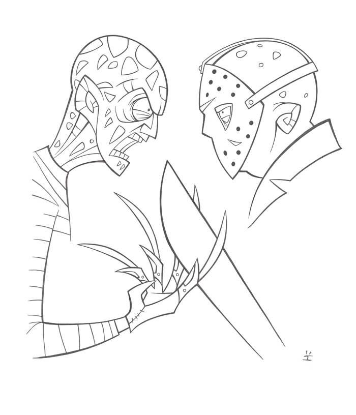 700x816 Perfect Jason Coloring Pages Sketch
